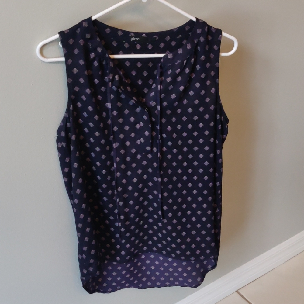 Navy blue sleeveless top